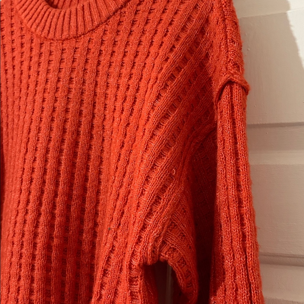 SO Vibrant Orange Knit Sweater - Picture 6 of 9